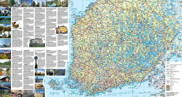 Carte touristique & guide (en anglais) - Finlande | Karttakeskus carte pliée Karttakeskus 