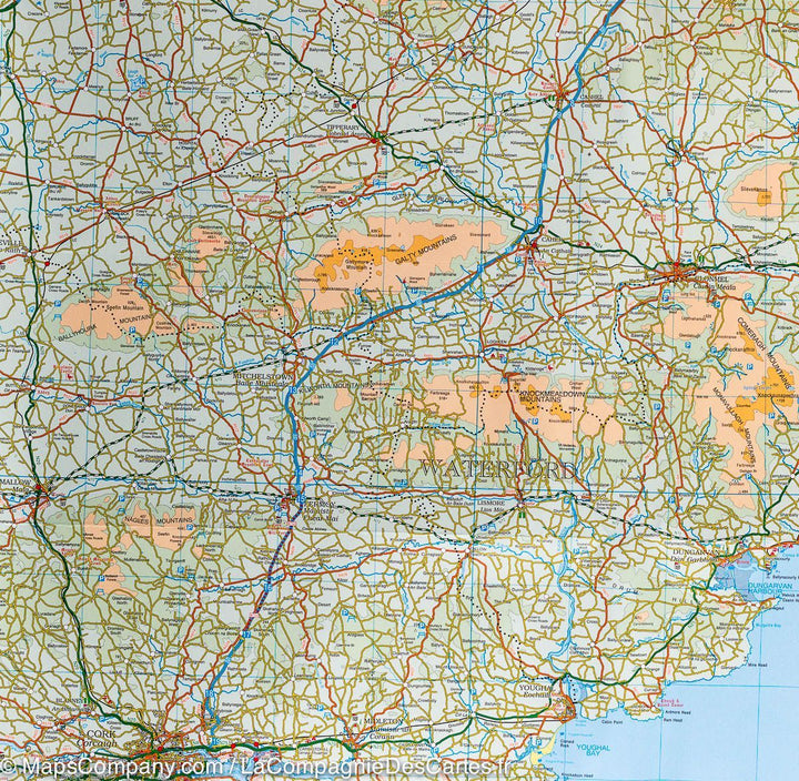 Carte touristique - Irlande Sud | Ordnance Survey carte pliée Ordnance Survey 