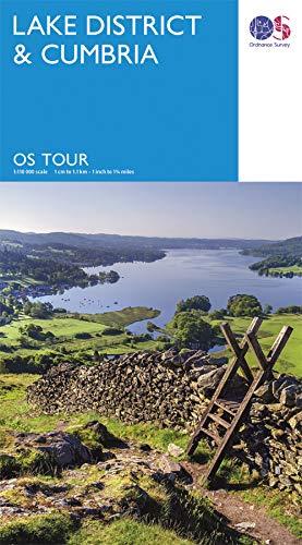 Carte touristique - Lake District, Cumbria - Tour 3 | Ordnance Survey carte routière Ordnance Survey
