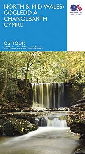 Carte touristique - Nord & centre du Pays de Galles - Tour 10 | Ordnance Survey carte pliée Ordnance Survey 