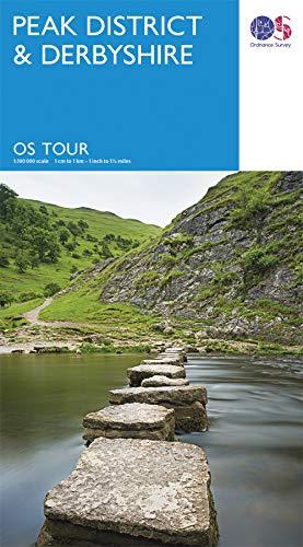 Carte touristique - Peak District & Derbyshire - Tour 4 | Ordnance Survey carte routière Ordnance Survey