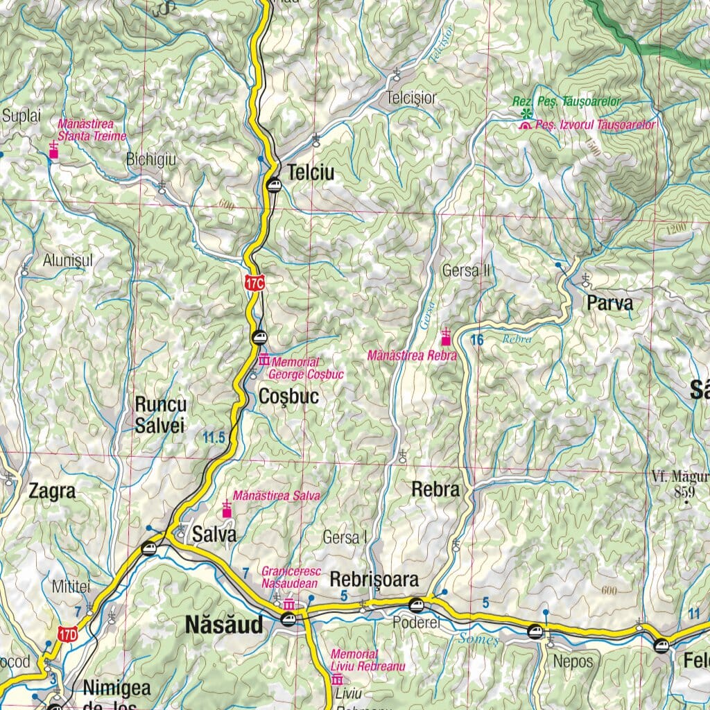 Carte touristique plastifiée - Bucovina, Maramures (Roumanie) | TerraQuest carte routière Terra Quest