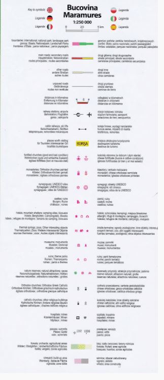 Carte touristique plastifiée - Bucovina, Maramures (Roumanie) | TerraQuest carte routière Terra Quest