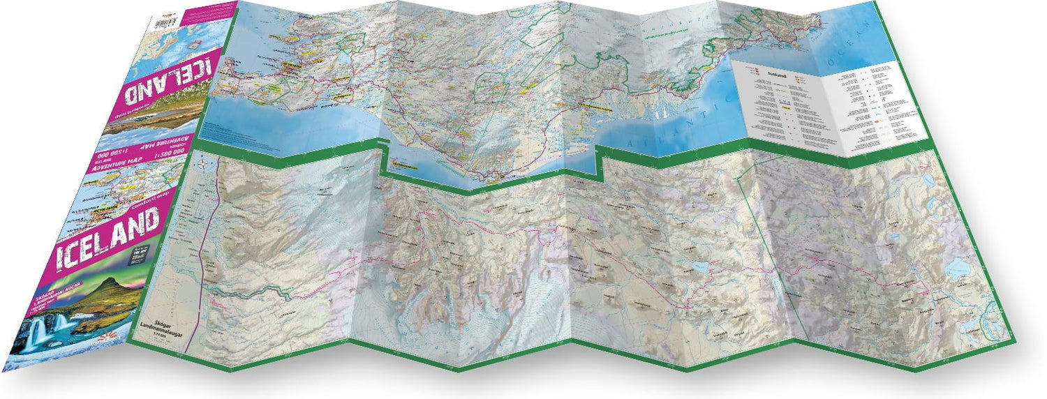Carte touristique plastifiée - Islande | TerraQuest carte routière Terra Quest
