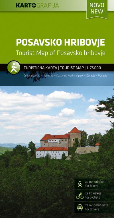 Carte touristique - Posavsko hribovje (Slovénie) | Kartografija carte routière Kartografija Default Title