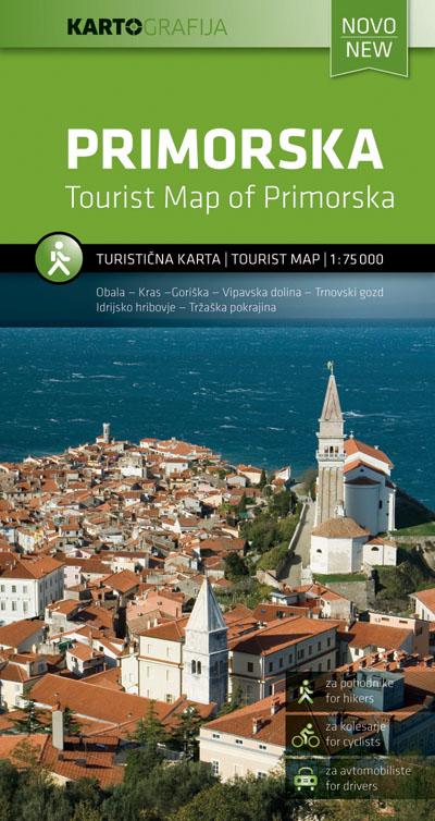 Carte touristique - Primorska (Slovénie) | Kartografija carte routière Kartografija Default Title