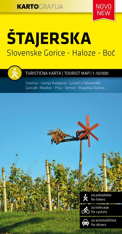 Carte touristique - Stajerska (Slovénie) | Kartografija carte routière Kartografija Default Title