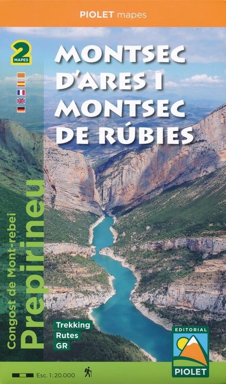 Cartes de randonnée (Lot de 2) - Montsec d'Ares i Montsec de Rúbies (prépyrénées) | Piolet carte de randonnée Editorial Piolet