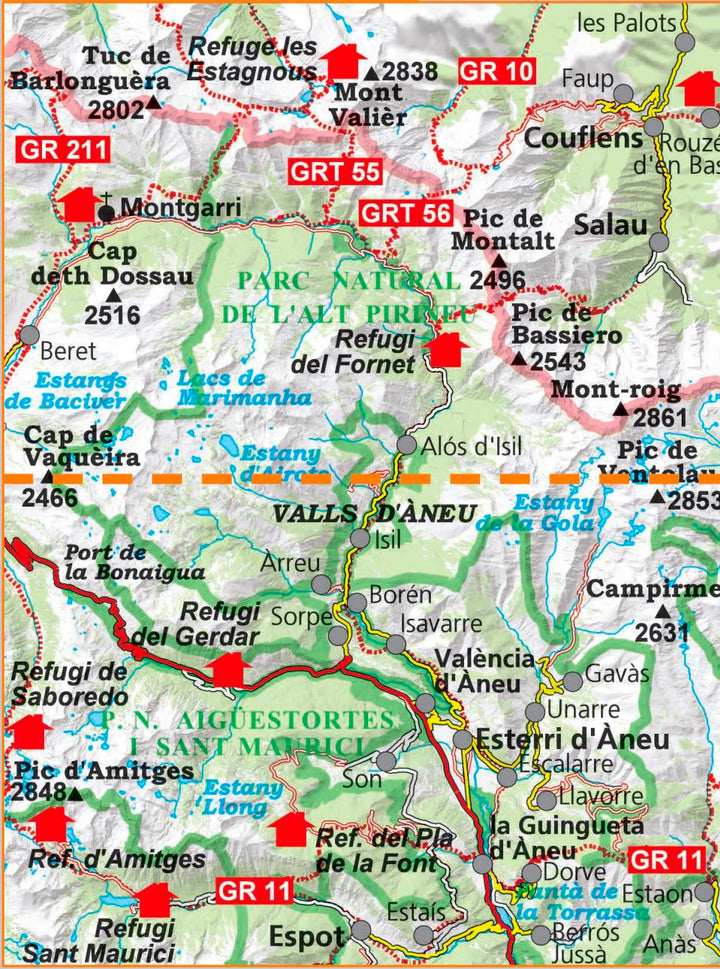 Cartes de randonnée - Valls d’Àneu, Mont Valier, Mont-roig, Vall de Montgarri (Pyrénées catalanes) | Alpina carte pliée Editorial Alpina 