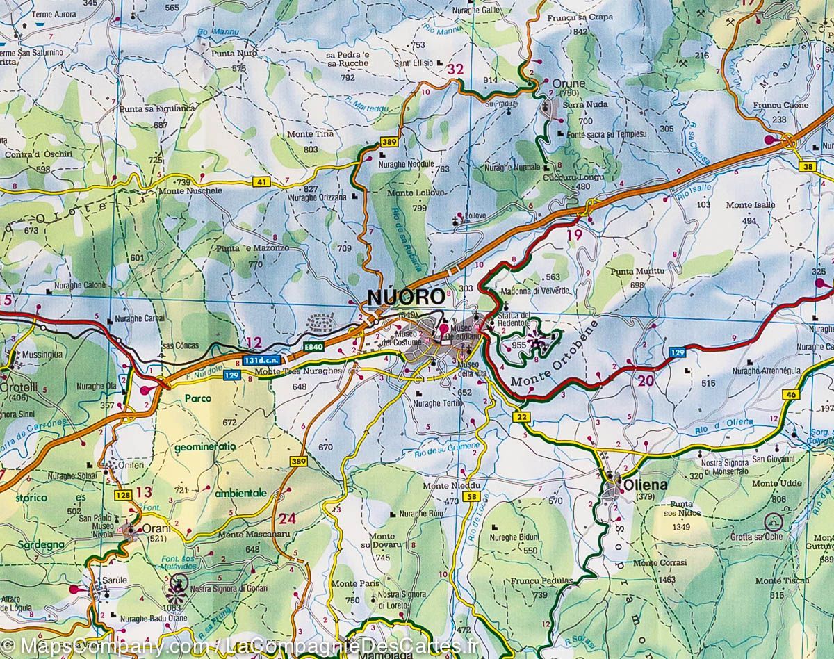 Cartes routières & cyclistes - Sardaigne Nord & Sud | Freytag & Berndt carte cycliste Freytag & Berndt
