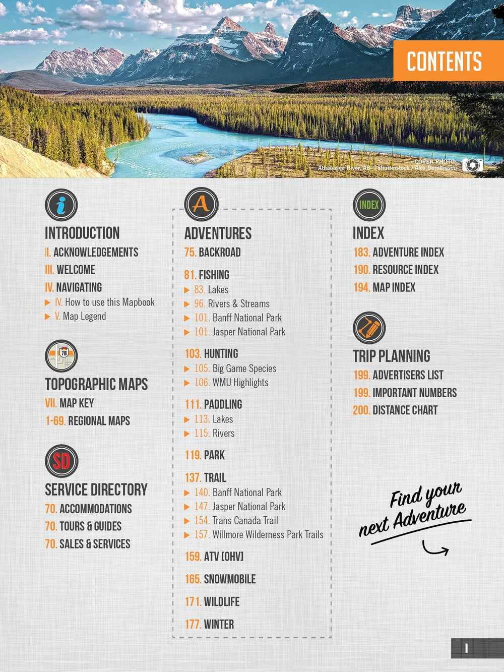 Central Alberta MapBook | Backroads Mapbooks atlas Backroads Mapbooks 