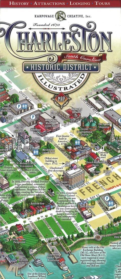 Charleston - South Carolina - | Karpovage Creative - Inc. Road Map 