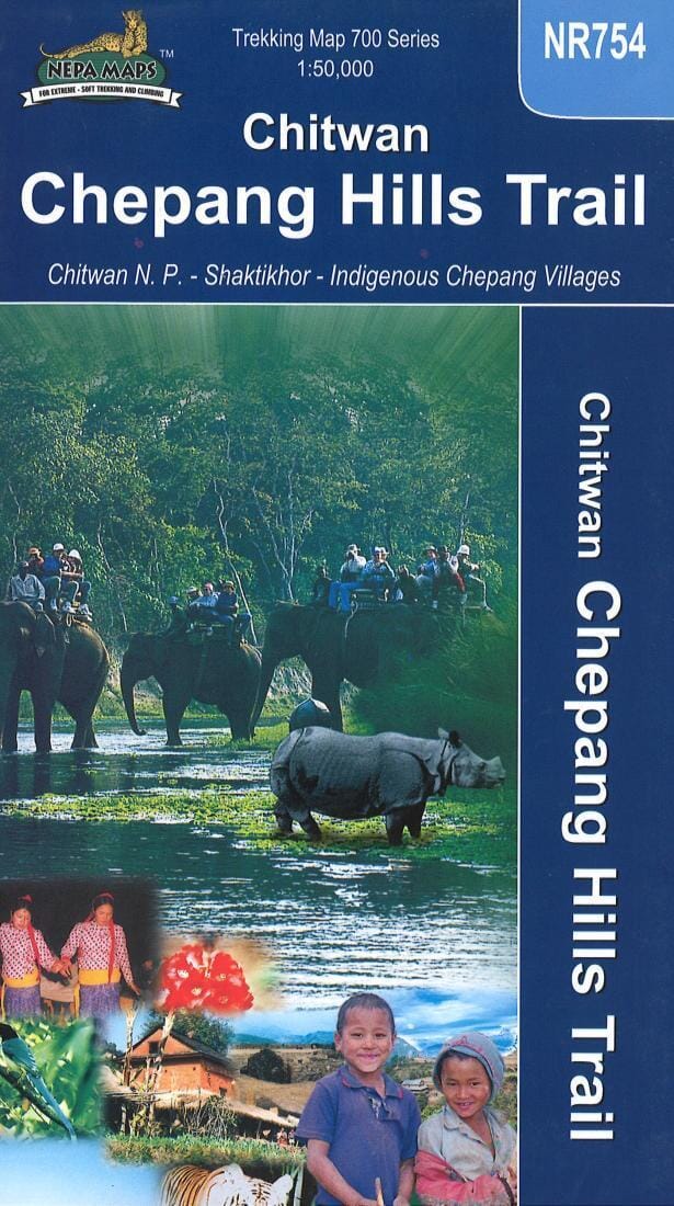 Carte de trekking - Chepang Hills Trail, Parc national de Chitwan, Népal (NR754) | Himalayan MapHouse carte de randonnée Himalayan MapHouse Default Title