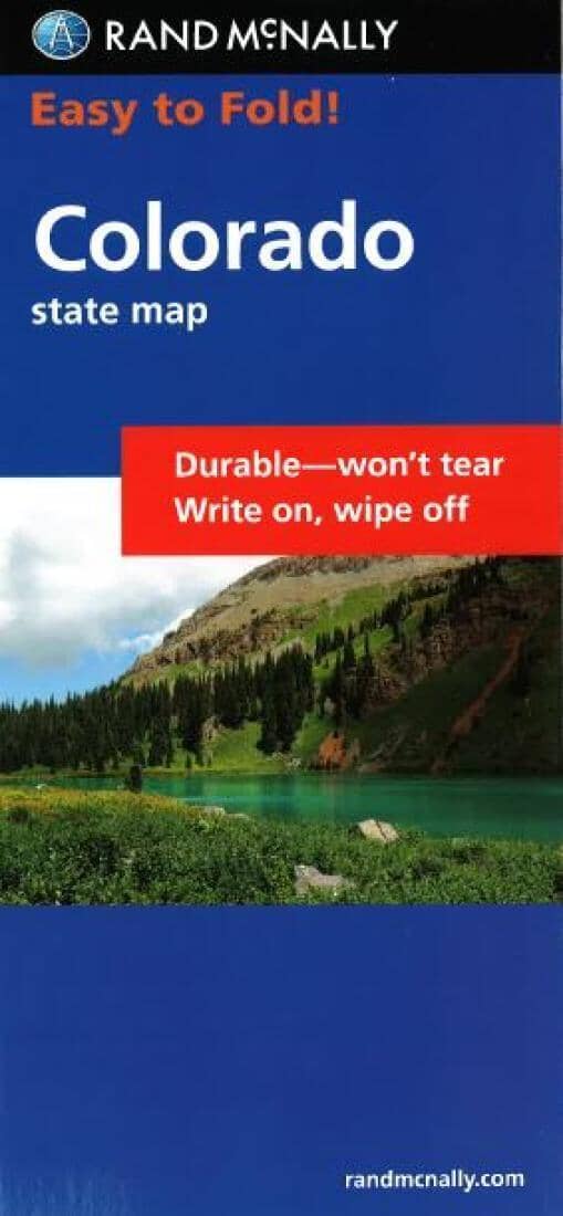 Colorado, carte facile à plier | Rand McNally carte routière Rand McNally