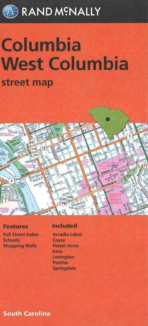 Columbia et West Columbia, Caroline du Sud | Rand McNally plan de ville Rand McNally Default Title