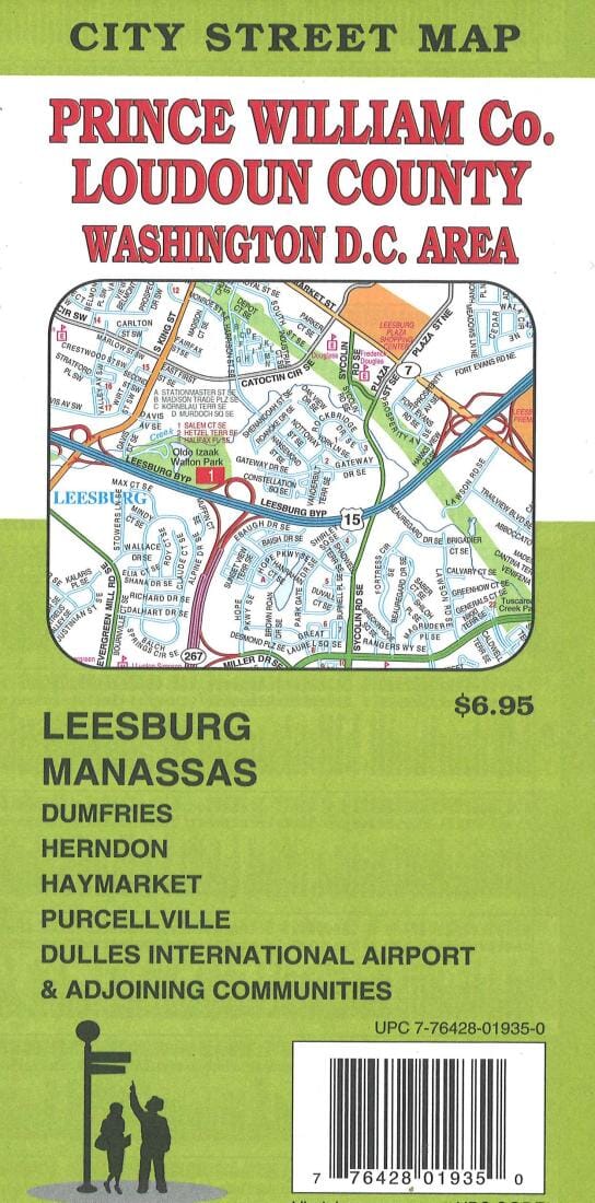 Loudoun County : Prince William Co. Washington D.C. Area | GM Johnson carte pliée 