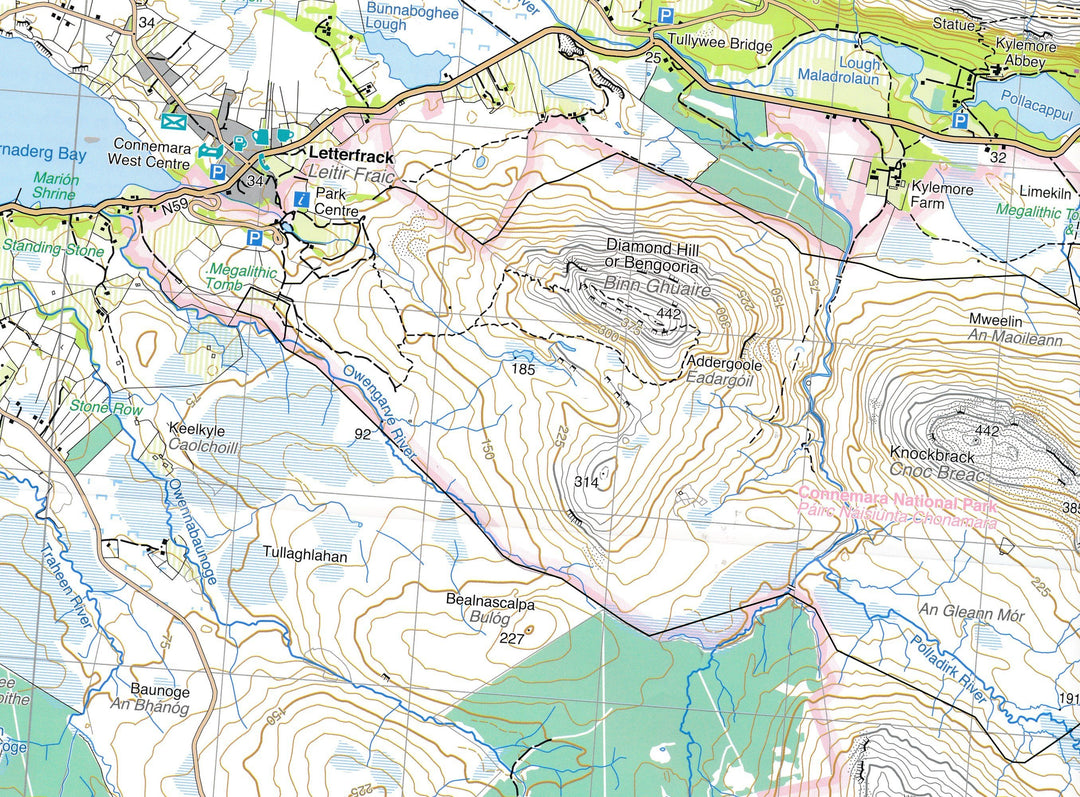 Connemara | Harvey Maps - Superwalker maps carte pliée Harvey Maps 