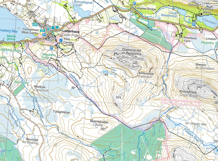 Connemara | Harvey Maps - Superwalker maps carte pliée Harvey Maps 