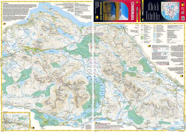 Connemara | Harvey Maps - Superwalker maps carte pliée Harvey Maps 