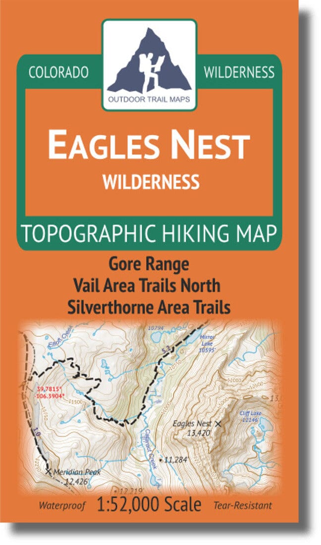 Eagles Nest Wilderness 1:52k | Outdoor Trail Maps LLC carte de randonnée Outdoor Trail Maps LLC