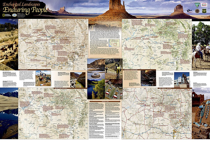 Four Corners, Trail of the Ancients Destination Map (Arizona, Colorado, New Mexico, Utah) | National Geographic carte pliée National Geographic 