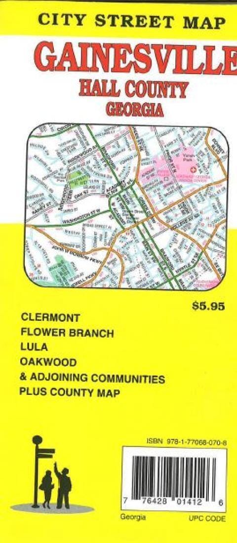 Gainesville et Hall County - Géorgie | GM Johnson plan de ville GM Johnson Default Title
