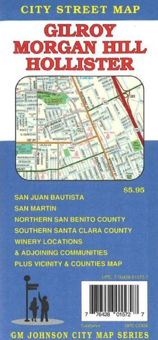 Gilroy - Morgan Hill et Hollister - Californie | GM Johnson plan de ville GM Johnson Default Title