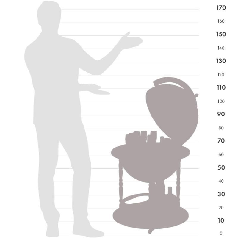 Globe-Bar "Calipso" - Style laguna - Diamètre 50 cm | Zoffoli globe Zoffoli 