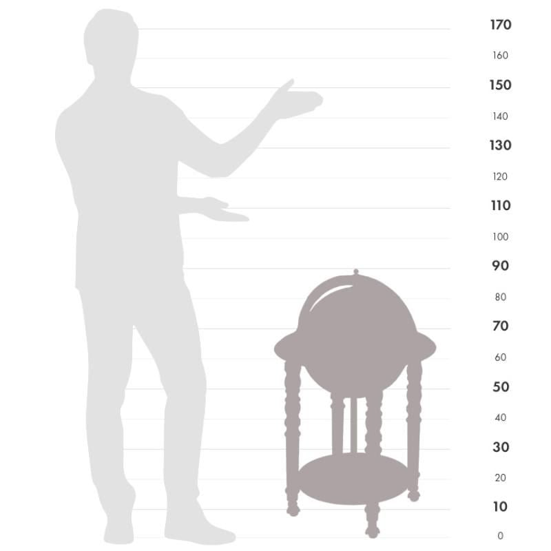 Globe-Bar "Elegance" - Couleur blanc - Diamètre 40 cm | Zoffoli globe Zoffoli 