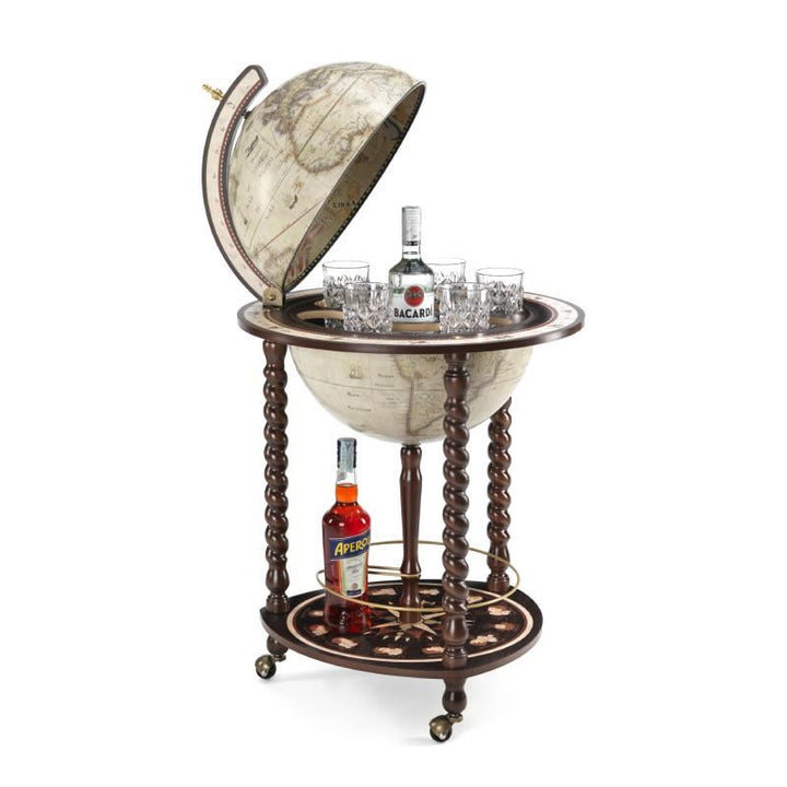 Globe-Bar "Explora" - couleur blanc vieilli - Diamètre 40 cm | Zoffoli globe Zoffoli 