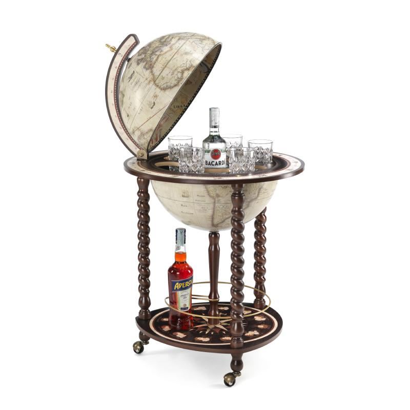 Globe-Bar "Explora" - couleur blanc vieilli - Diamètre 40 cm | Zoffoli globe Zoffoli 