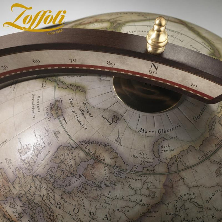 Globe-Bar "Explora" - couleur blanc vieilli - Diamètre 40 cm | Zoffoli globe Zoffoli 