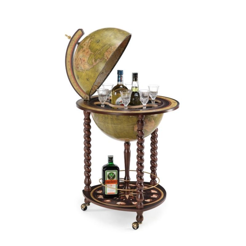 Globe-Bar "Explora" - couleur vert olive - Diamètre 40 cm | Zoffoli globe Zoffoli 