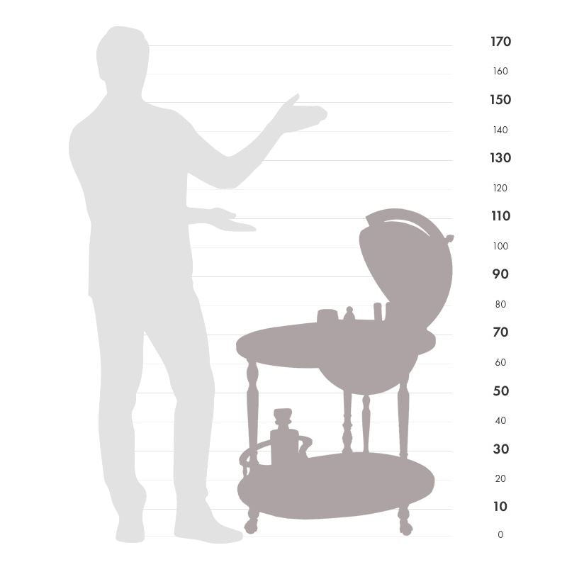 Globe-Bar "Giasone" - Style classique - Diamètre 40 cm | Zoffoli globe Zoffoli 