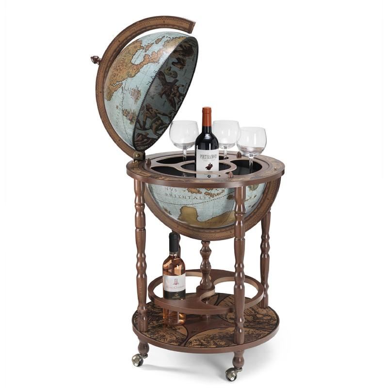Globe-Bar "Minerva" - Style océan bleu - Diamètre 40 cm | Zoffoli globe Zoffoli 