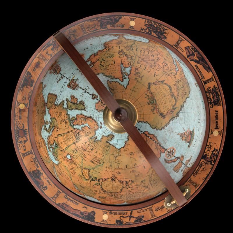 Globe-Bar "Minerva" - Style océan bleu - Diamètre 40 cm | Zoffoli globe Zoffoli 