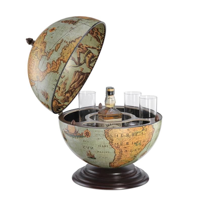 Globe-Bar de bureau "Nettuno" - Style laguna - Diamètre 40 cm | Zoffoli globe Zoffoli