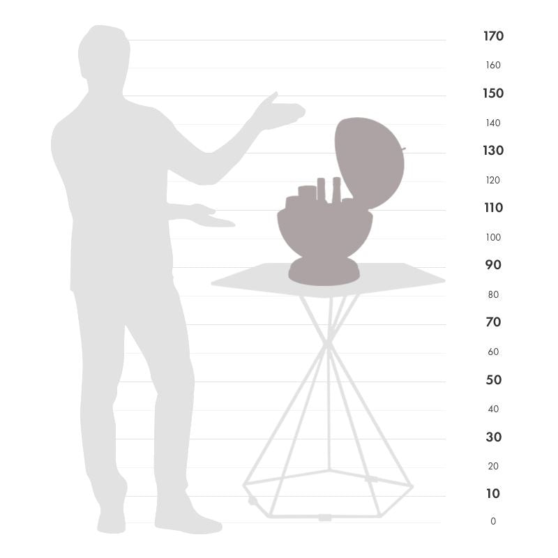 Globe-Bar de bureau "Nettuno" - Style laguna - Diamètre 40 cm | Zoffoli globe Zoffoli