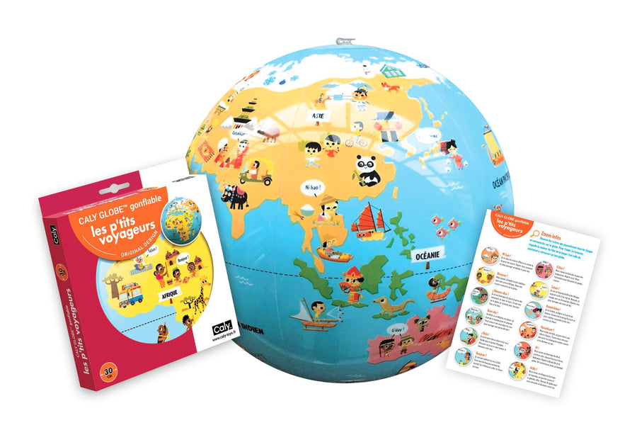 Globe gonflable de 30 cm - P'tits Voyageurs (3 ans et +) | Calytoys globe Calytoys 