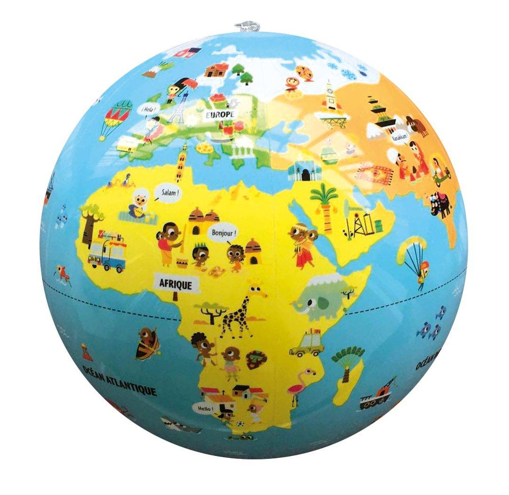 Globe gonflable de 30 cm - P'tits Voyageurs (3 ans et +) | Calytoys globe Calytoys 