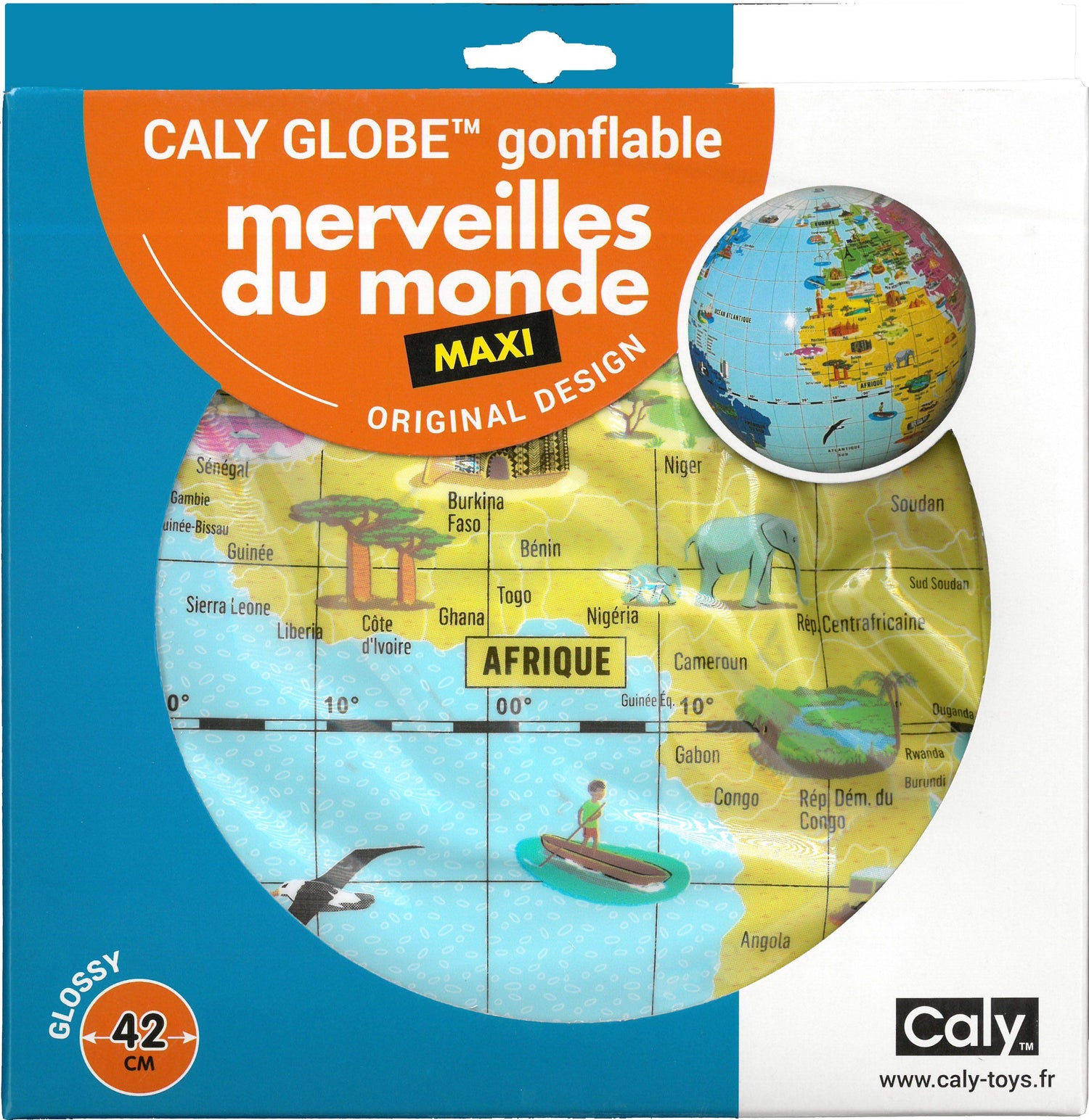 Globe gonflable de 42 cm - Merveilles du monde (pour enfants) | Calytoys globe Calytoys 