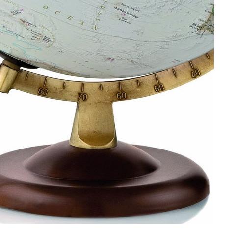 Globe lumineux "Gold" de style antique - diamètre 30 cm, en français | National Geographic globe National Geographic 