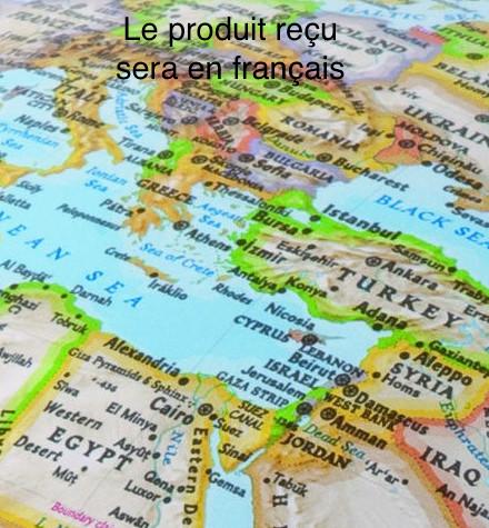 Globe lumineux "Gold" de style classique - diamètre 30 cm, en anglais | National Geographic globe National Geographic 