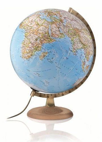Globe lumineux "Gold" de style classique - diamètre 30 cm, en français | National Geographic globe National Geographic 