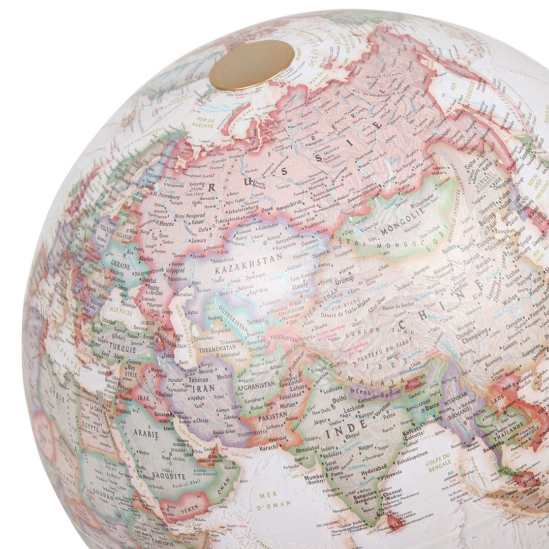 Globe lumineux "Neon" de style antique - diamètre 30 cm, en anglais | National Geographic globe National Geographic 