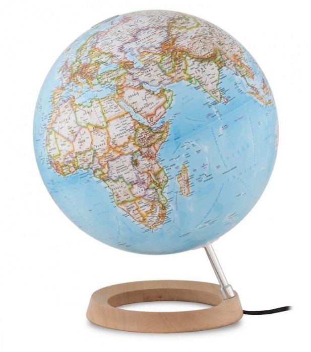 Globe lumineux "Neon" de style classique - diamètre 30 cm, en anglais | National Geographic globe National Geographic 