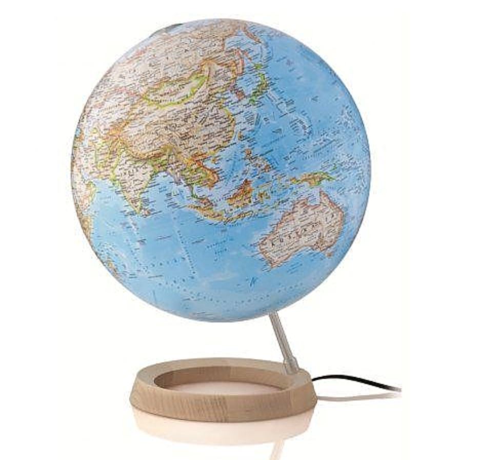 Globe lumineux "Neon" de style classique - diamètre 30 cm, en français | National Geographic globe National Geographic 