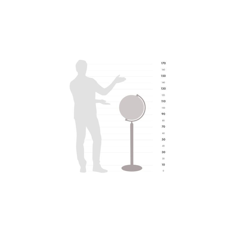 Globe sur pied "Vasco de Gama" - couleur blanc/or - Diamètre 40 cm | Zoffoli globe Zoffoli 