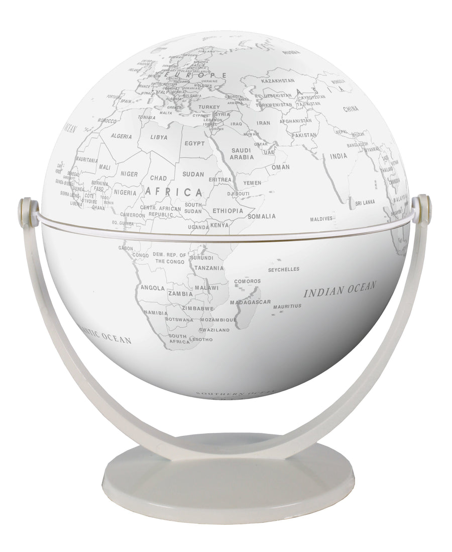 Globe tournant & basculant - Monde politique, couleur blanc (15 cm) | Stellanova globe Stellanova 