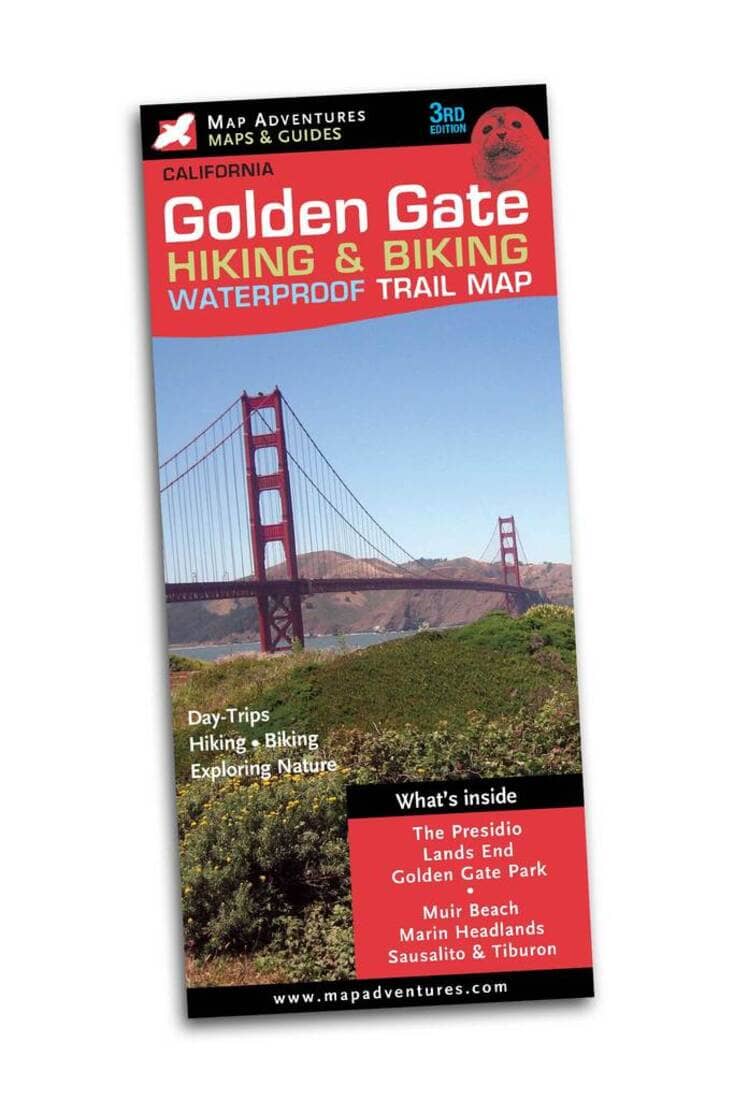 Golden Gate Hiking & Biking | Map Adventures carte de randonnée Map Adventures